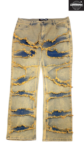 Jean déchiré style vintage