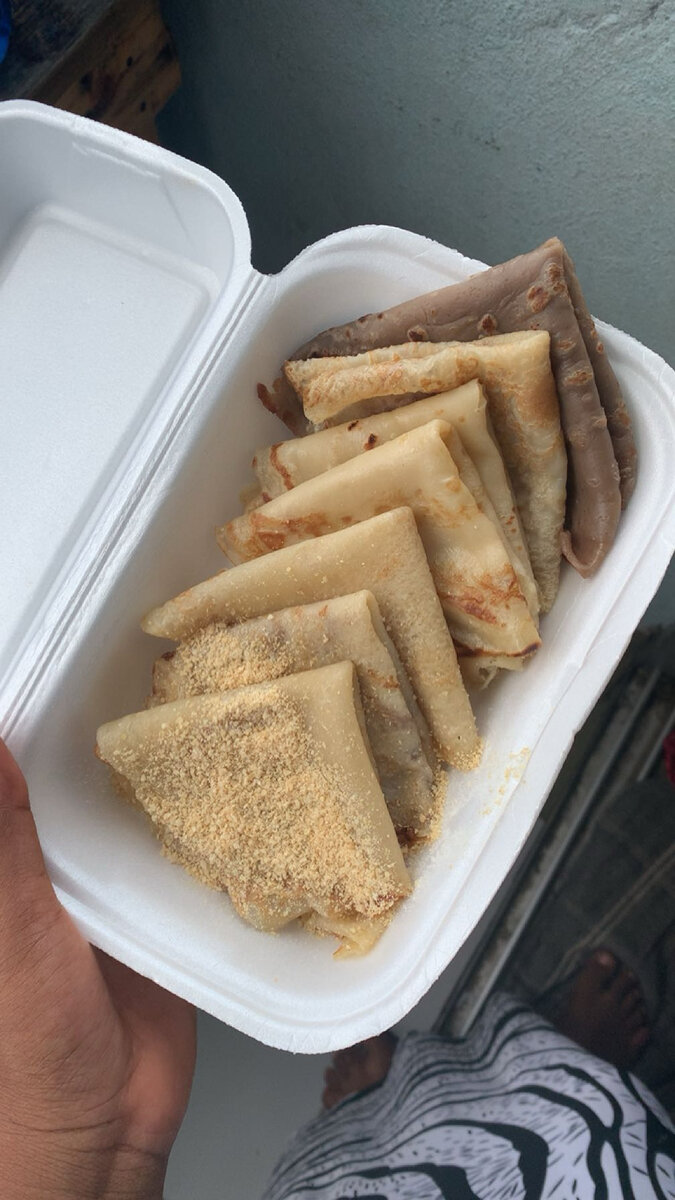 Crêpes nature à la vanille