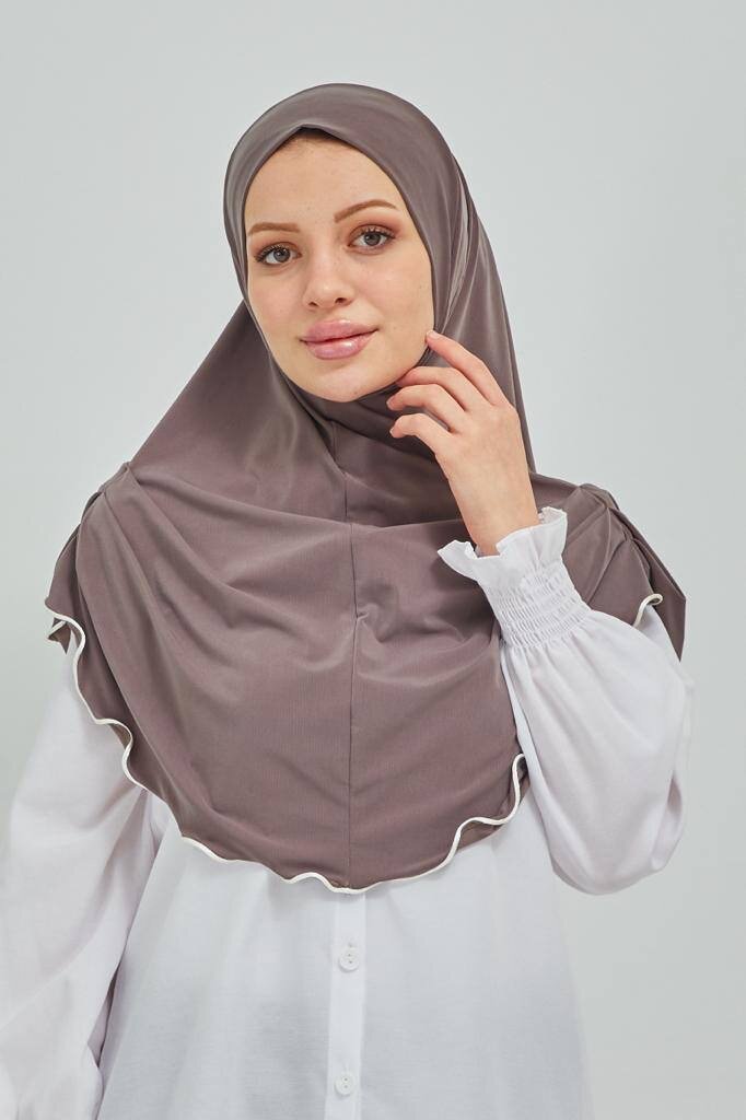 Hijab élégant ondulé