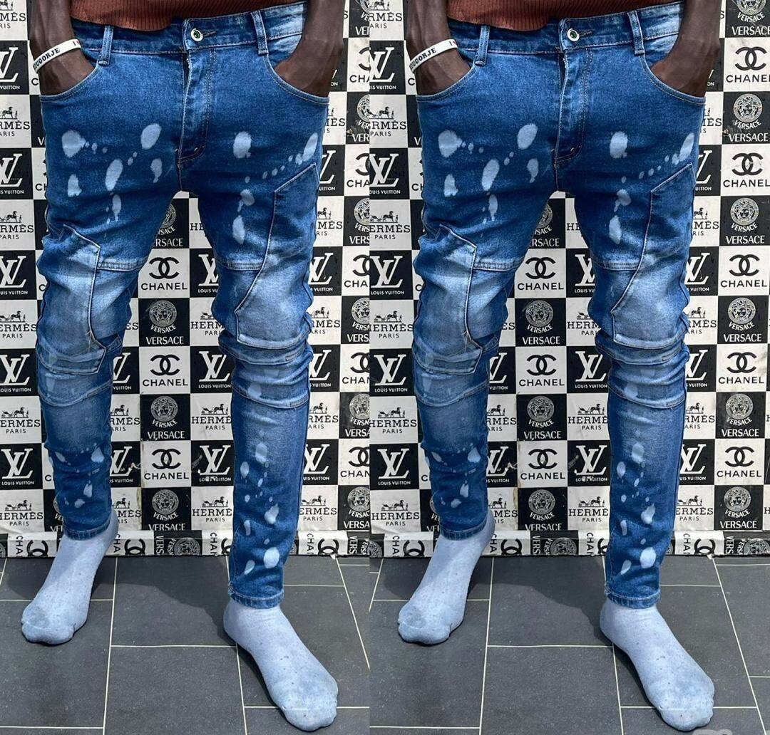 Jean délavé homme tendance
