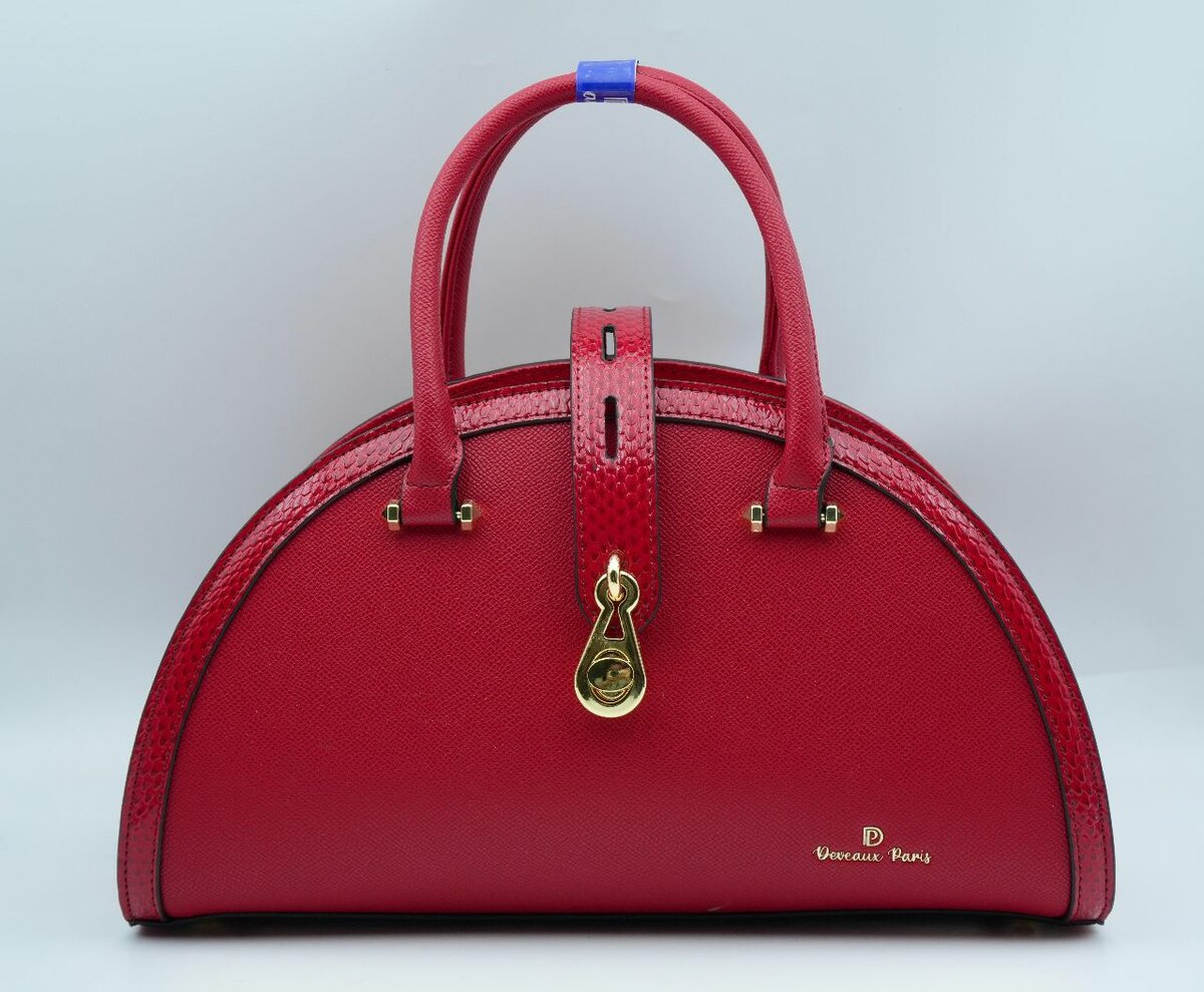 Ensemble sac à main rouge élégant