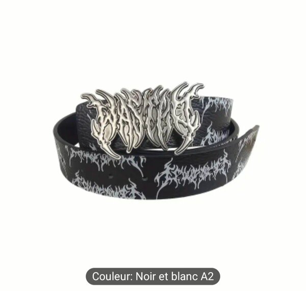 Ceinture rock en cuir