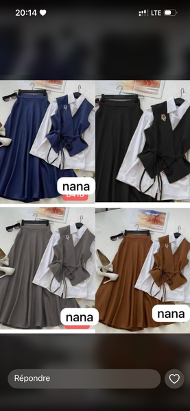 Ensemble chic femme 3 pièces