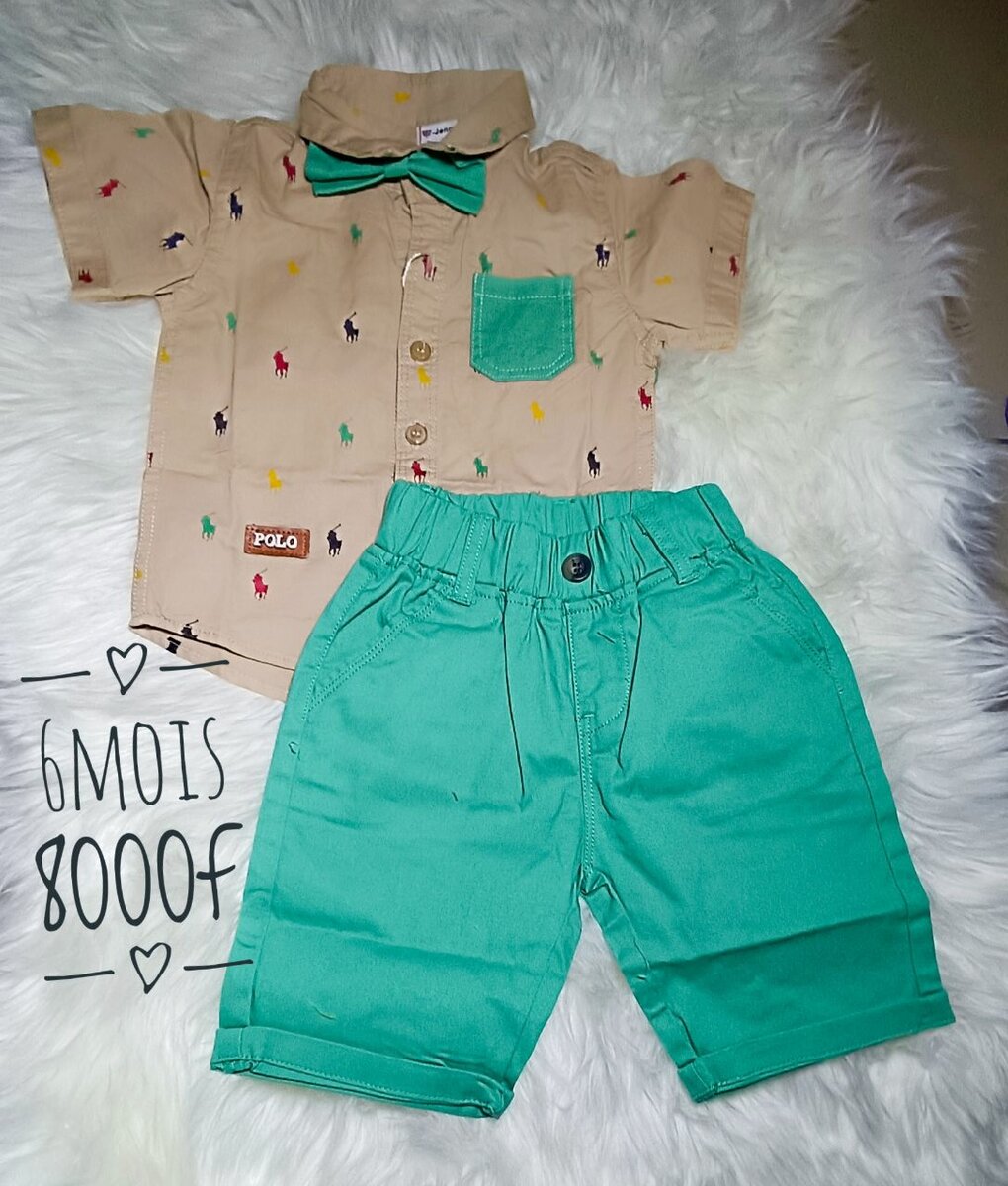 Ensemble enfants en coton doux