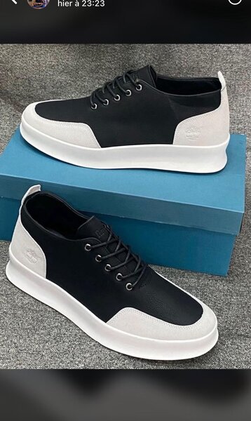 Chaussures Homme Baskets en Cuir Noir