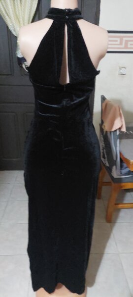 Robe de soirée velours noir