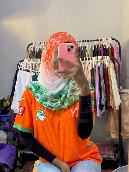 Voile imprimé floral (can )