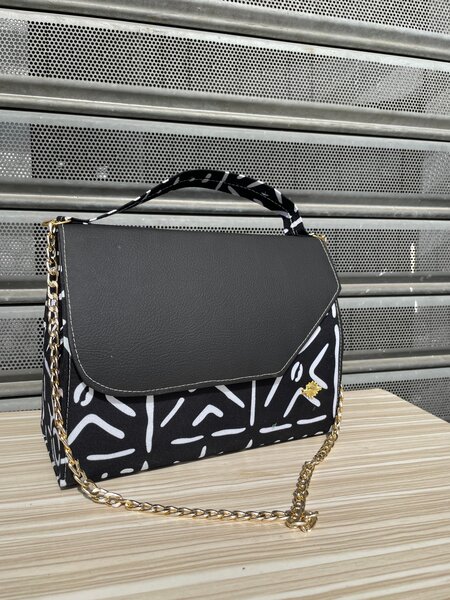 Sac à main en tissu africain