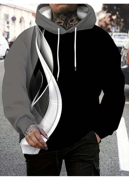 Sweat à capuche graphique homme