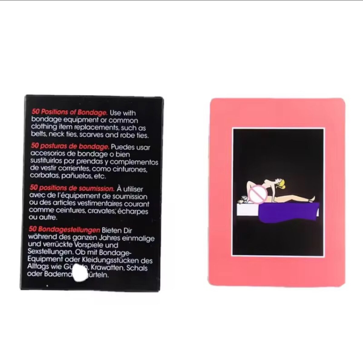Cartes Positions Bondage Érotiques