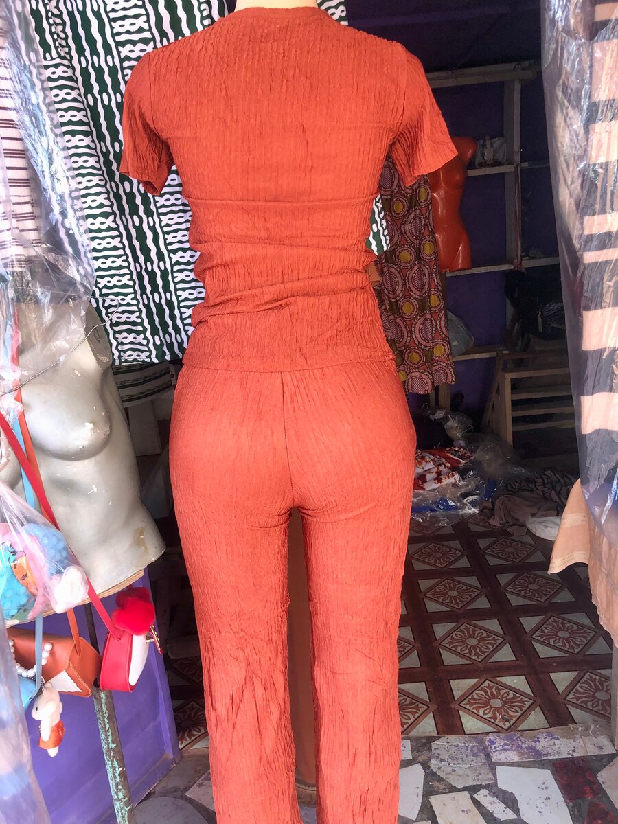Tenue deux pièces orange