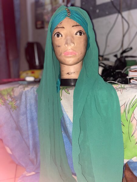 Écharpe turquoise élégante