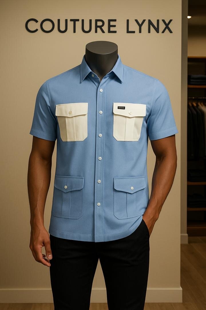 Chemise élégante à manches courtes