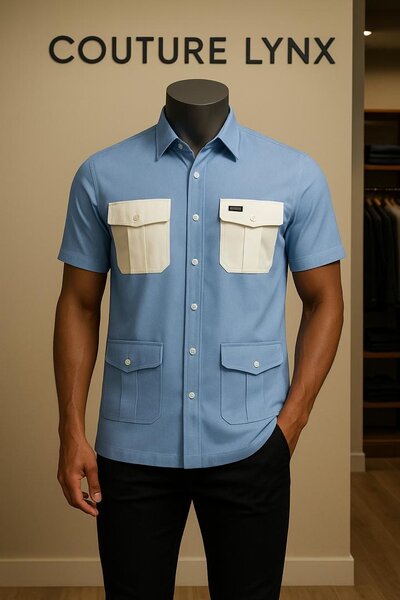 Chemise élégante à manches courtes