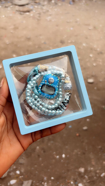 Montre bracelet en perles pour femme