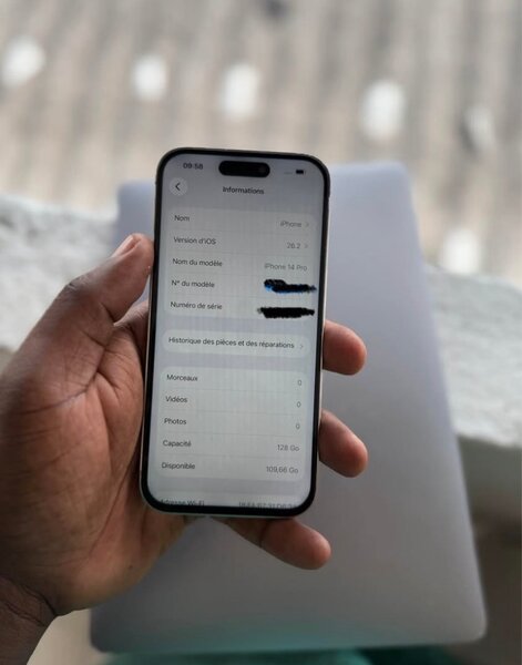 iPhone 14 Pro Blanc 128 Go