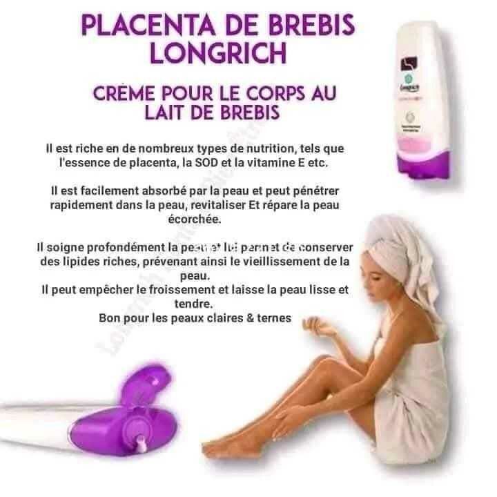 Crème Corps Placenta Longrich