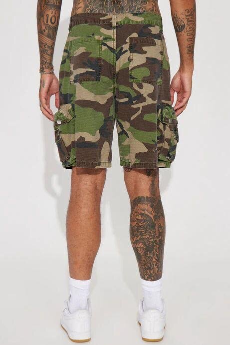 Shorts cargo treillis