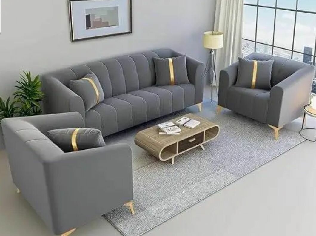 Ensemble canapé et fauteuils design