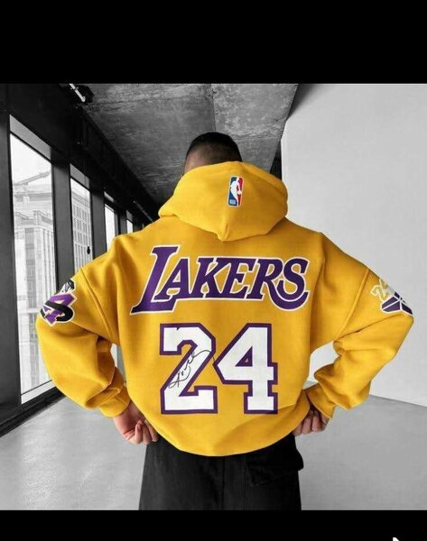 Sweat à capuche Lakers NBA jaune