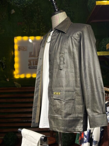 Veste en cuir homme élégante