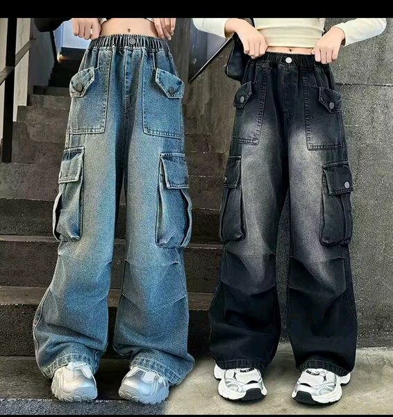 Pantalons cargo taille haute