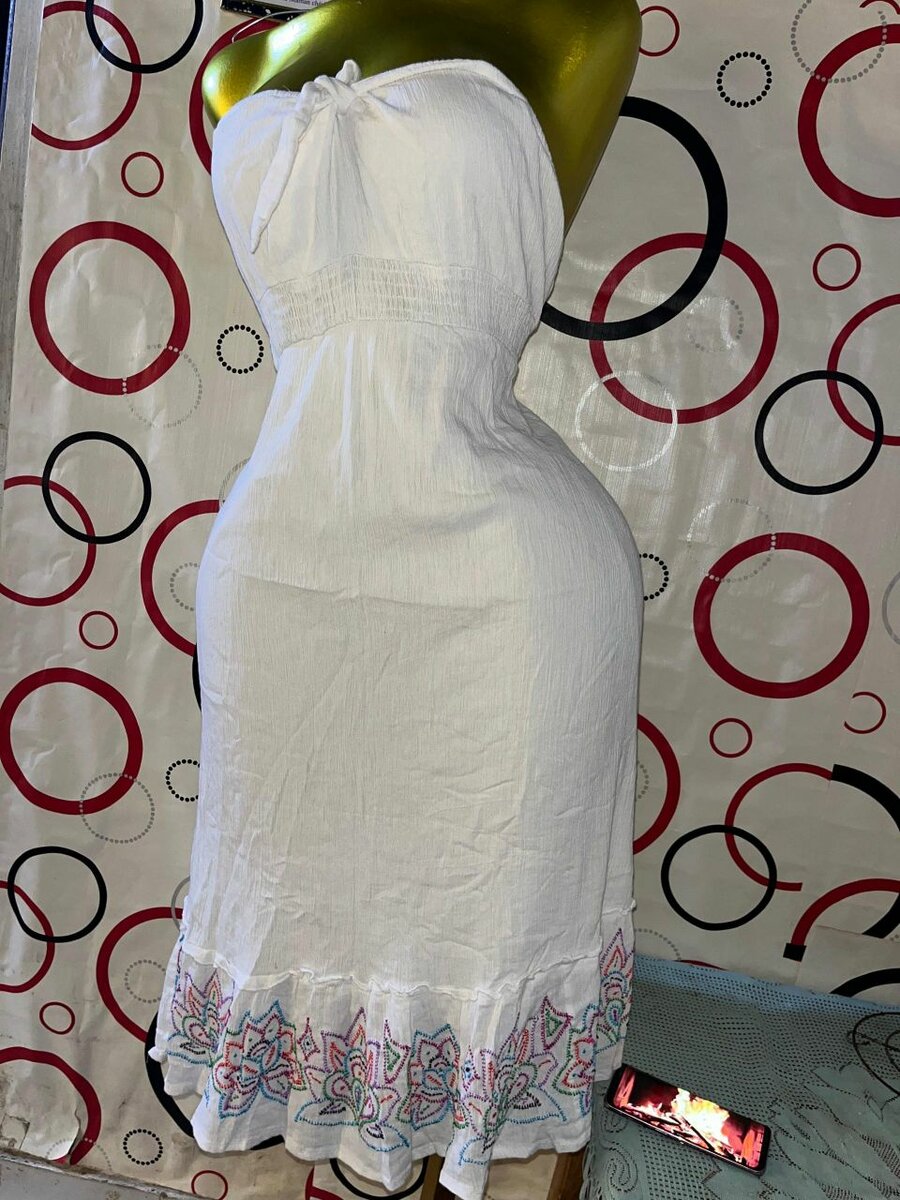 Robe d'été sans bretelles