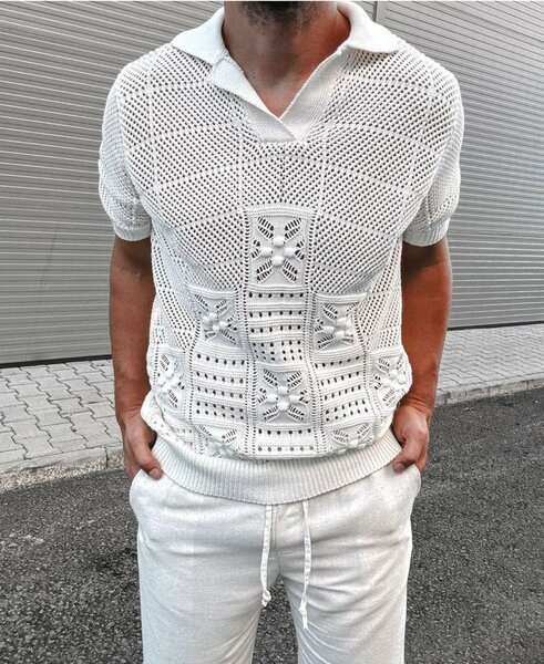 Polo en tricot pour homme