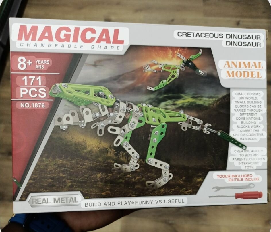 Modèle Dinosaur Métallique