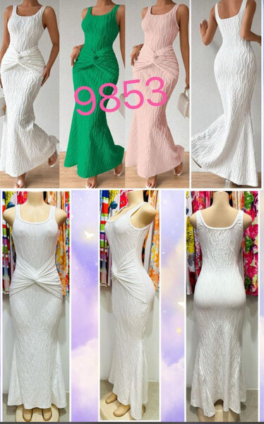 Robe longue en maille élégante