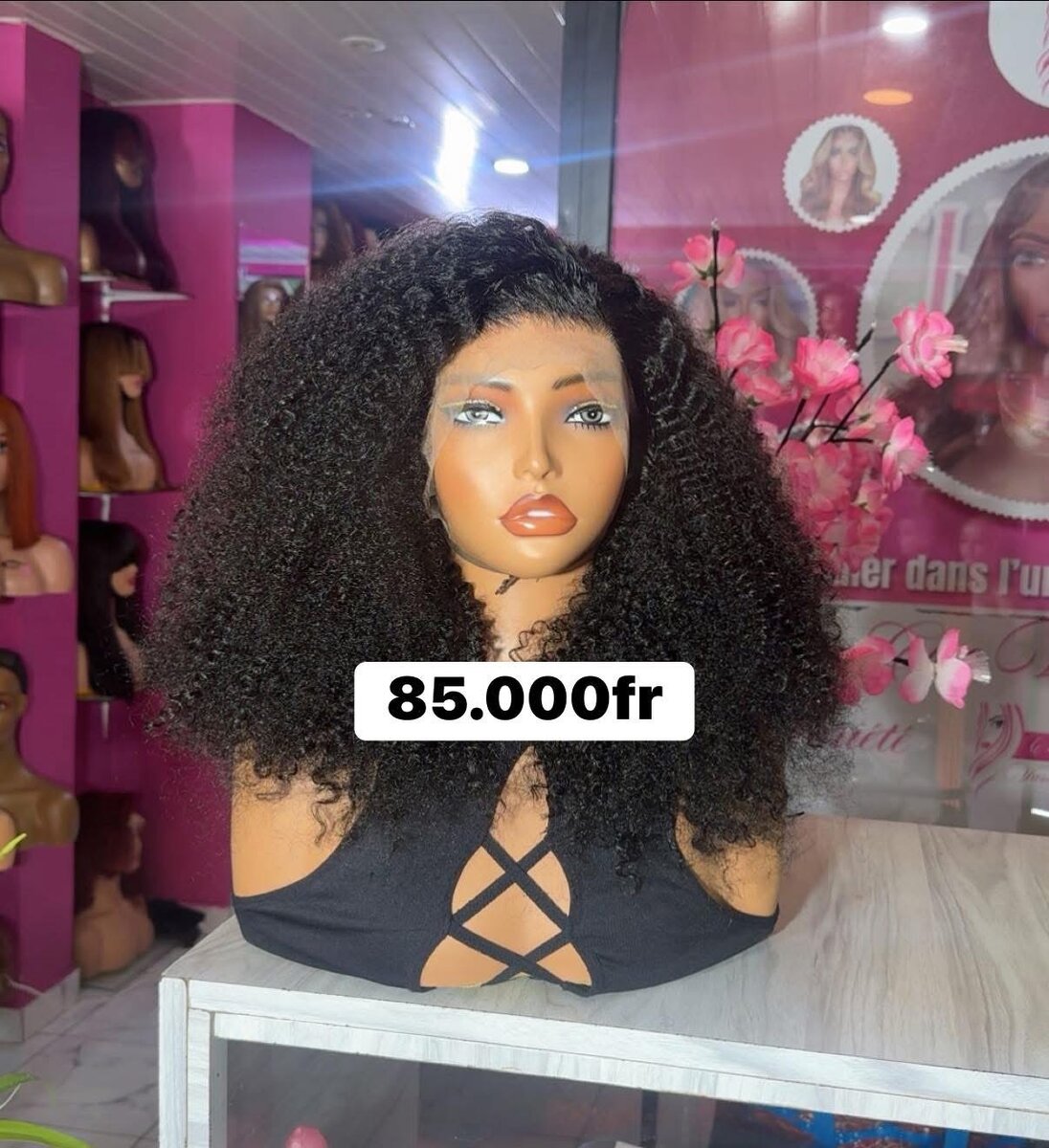 Perruque Bouclée Naturelle