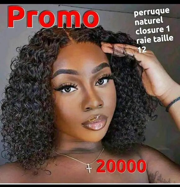 Perruque Naturelle Bouclée