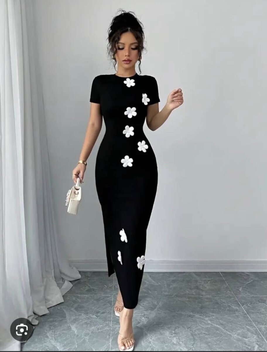 Robe élégante à fleurs