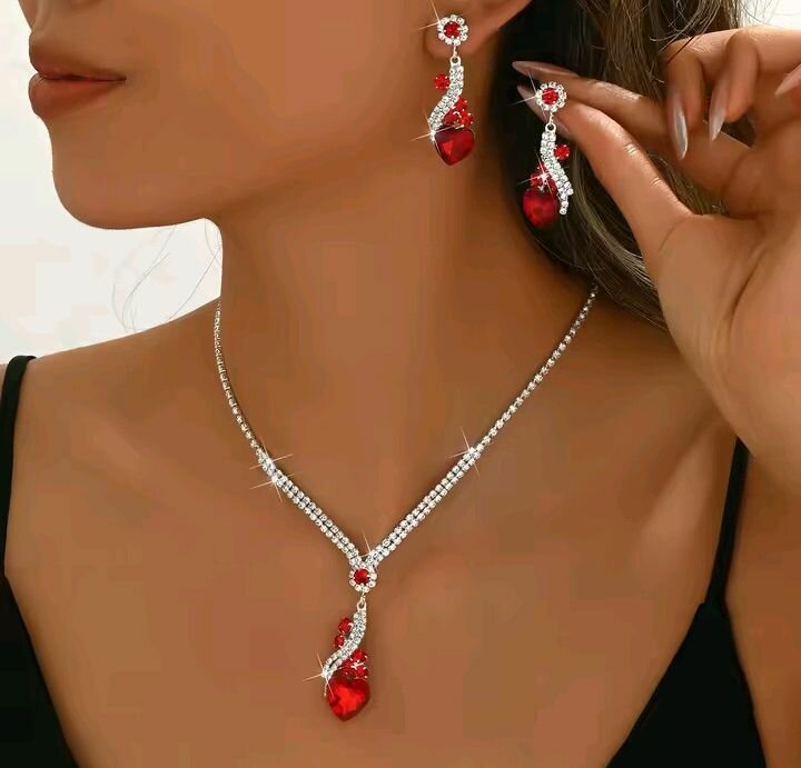 Set Bijoux Cristal Élégant