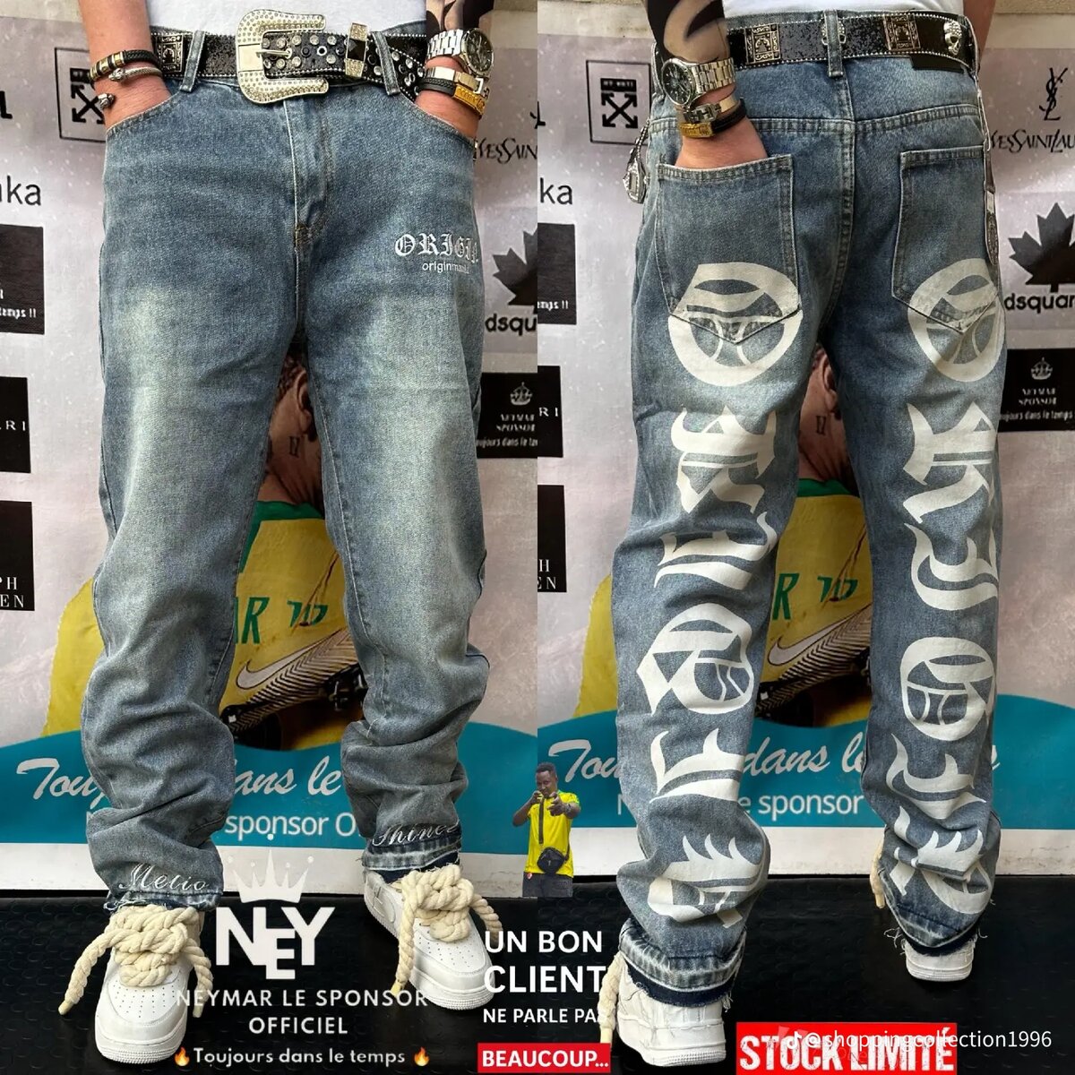 Jean décontracté imprimé