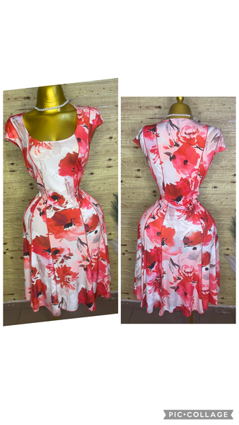 Robe élégante imprimée floral