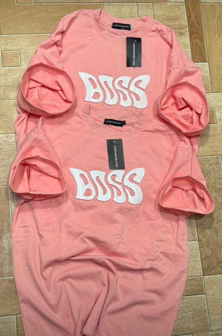 T-shirt rose BOSS