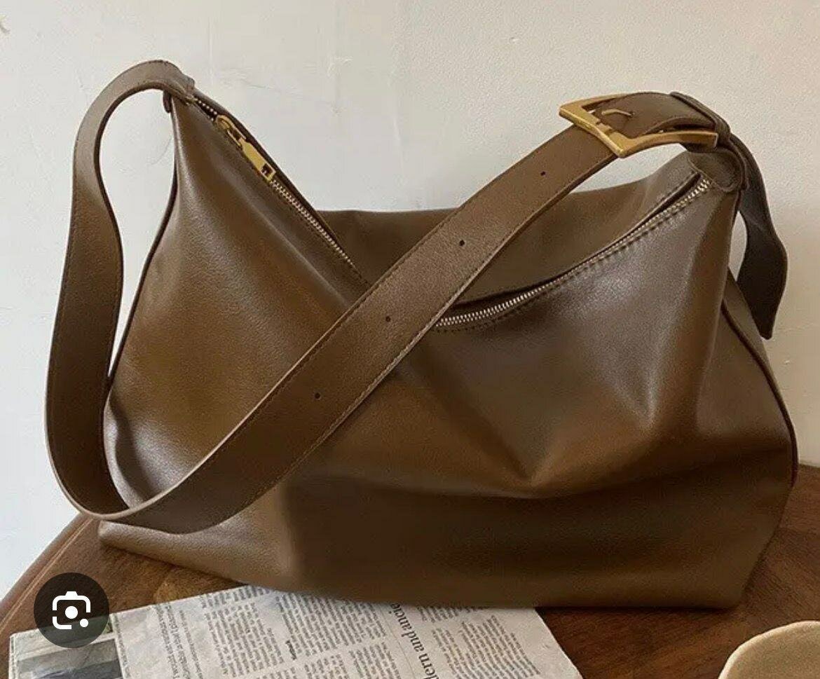 Sac à main cuir marron