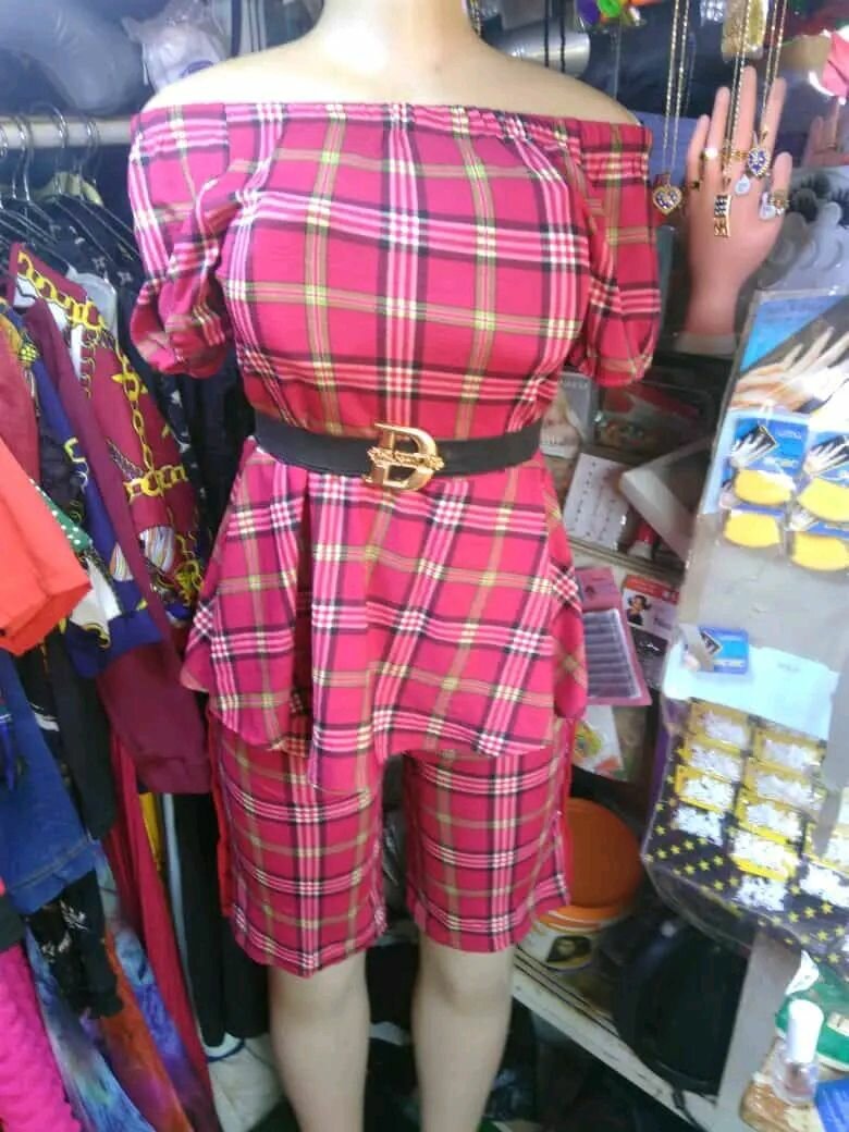 Robe à carreaux élégante