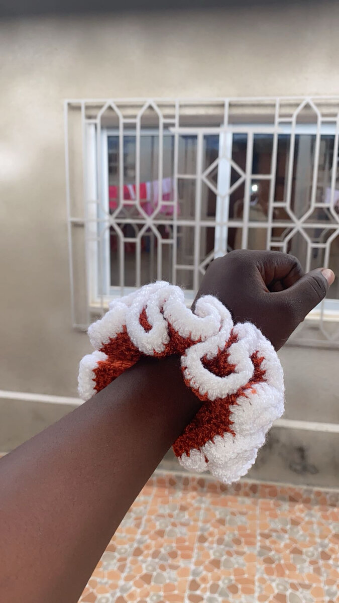 Chouchou fait main en laine