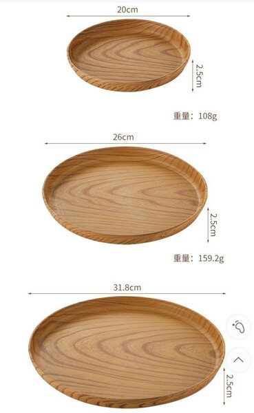 Ensemble de plateaux en bois
