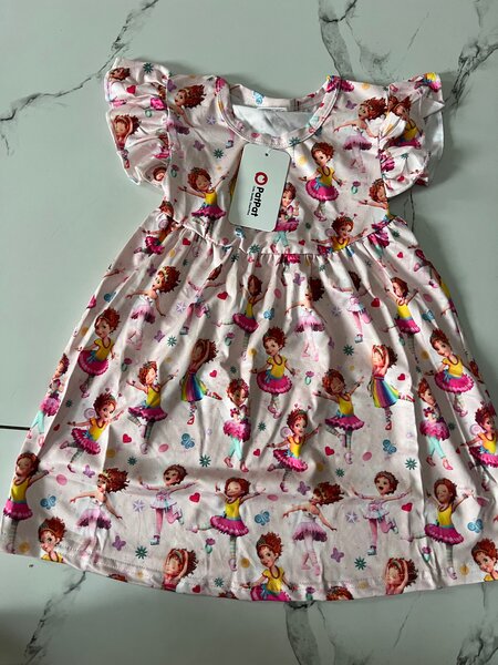 Robe enfant imprimée colorée