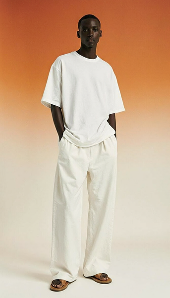 Pull col roulé marron homme