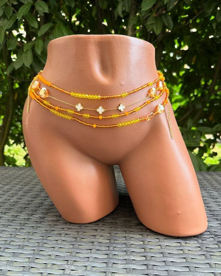 Chaînes de taille perlée(baya)