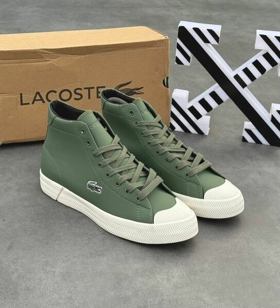 Baskets montantes Lacoste vertes