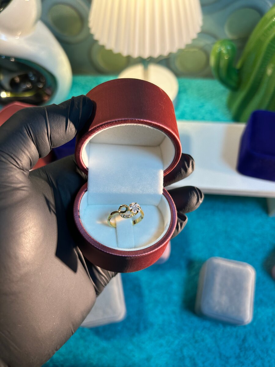 BAGUE DE PROMESSE INFINIE OR