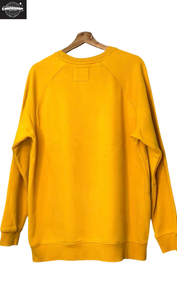 Sweat-shirt jaune unisexe