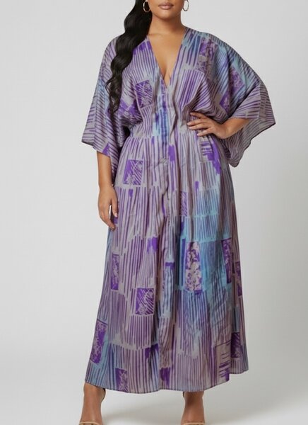 Robe longue à motifs élégante