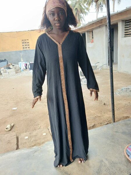 Robe longue bohème noire