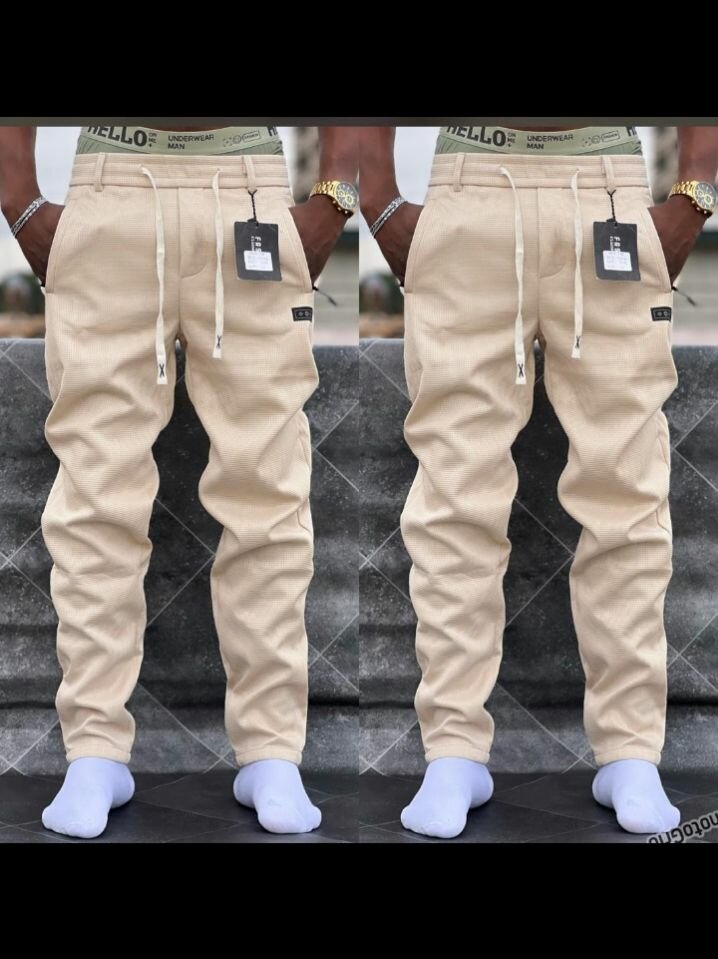 Pantalons décontractés homme beiges